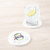 Adortable Weihnachtspenguin Getränkeuntersetzer (Seite)