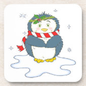 Adortable Weihnachtspenguin Getränkeuntersetzer (Vorderseite)