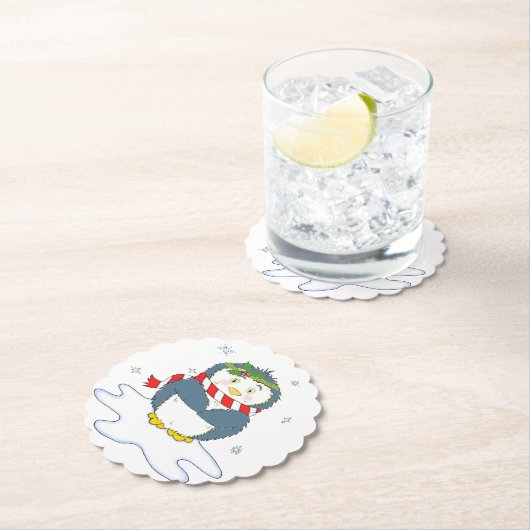 Adortable Weihnachtspenguin Untersetzer (Vor Ort)