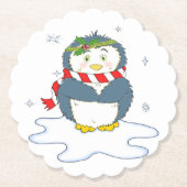 Adortable Weihnachtspenguin Untersetzer (Vorderseite)
