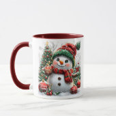 Adortable Weihnachtsschneemann Tasse (Links)
