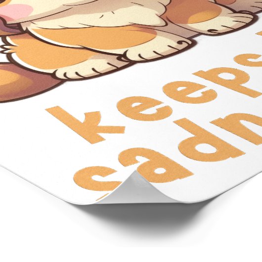 Adortable Welpe Poster (Ecke)