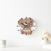 Adortable Welpe Runde Wanduhr (Zuhause)