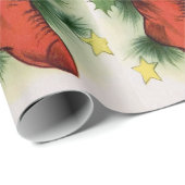 Adortable White Kitten in einem Roten Strumpf Sati Geschenkpapier (Rolleneckpunkt)