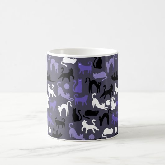 Adortable Yoga Niedlich Cat Posen Kaffeetasse (Mittel)