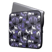 Adortable Yoga Niedlich Cat Posen Laptopschutzhülle (Vorderseite Links)