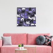 Adortable Yoga Niedlich Cat Posen Leinwanddruck (Insitu (Wohnzimmer))