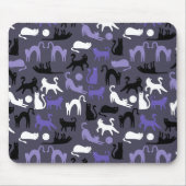 Adortable Yoga Niedlich Cat Posen Mousepad (Vorne)