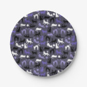 Adortable Yoga Niedlich Cat Posen Pappteller (Vorderseite)