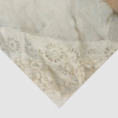 Adortable Young Girl spielend mit ihrer Hauskatze Seidenpapier (Ausschnitt)