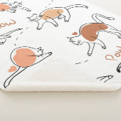 Adortable zeichnend Tiere Katzen Meow Sherpadecke (3/4)