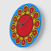 ADoS Solar Flower Große Wanduhr (Winkel)