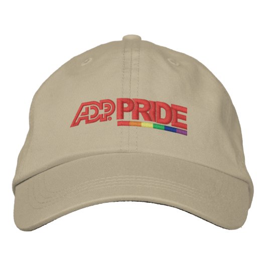 ADP Pride Adjustable Cap - Khaki Bestickte Kappe (Vorderseite)