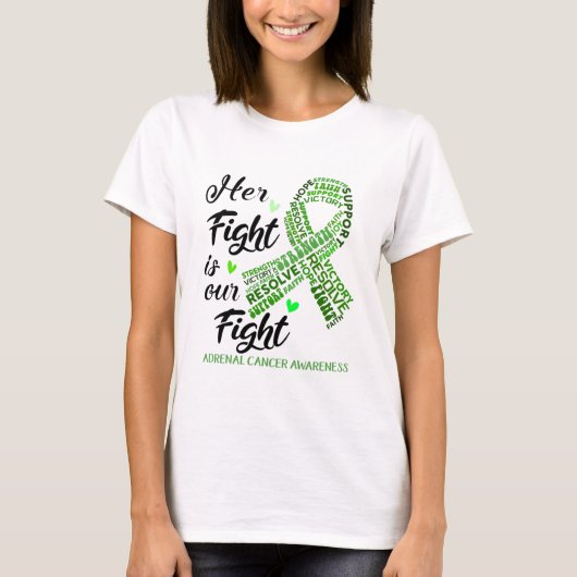Adrenal Cancer Awareness Month Ribbon Gifts T-Shirt (Vorderseite)