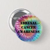 Adrenales Krebs-Bewusstsein Button (Vorne & Hinten)