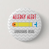 Adrenalin-Allergie-Alarm-Knopf Button (Vorderseite)