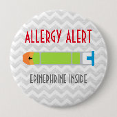 Adrenalin-Allergie-Alarm-Notmedizin-Button Button (Vorderseite)