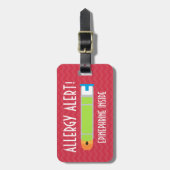 Adrenalin-Allergie-Alarm-Umbau für medizinische Gepäckanhänger (Vorderseite vertikal)