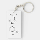 Adrenalin chemische Formel Chemical Hormon elem Schlüsselanhänger (Rückseite)