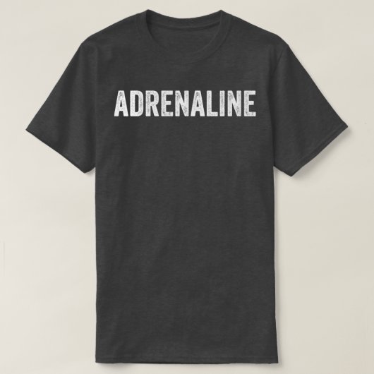 Adrenalin, Cool, Motorrad oder Helmsticker T-Shirt (Design vorne)