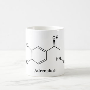 Adrenalin Epinephrin Molekül Chemie Kaffeetasse