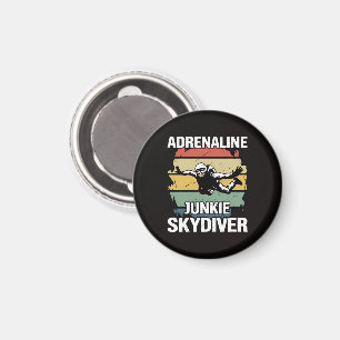 Adrenalin-Junkie-Fallschirmspringer Magnet