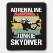 Adrenalin-Junkie-Fallschirmspringer Mousepad (Vorne)