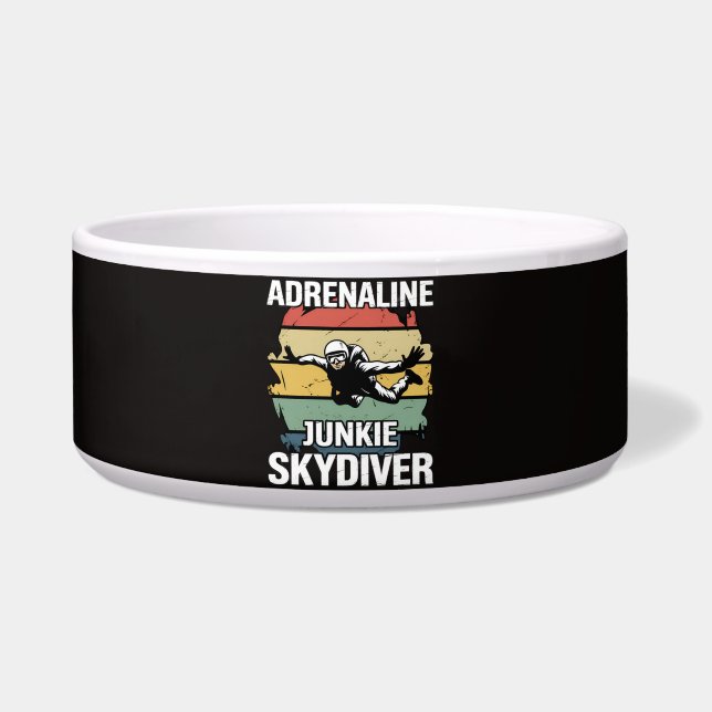 Adrenalin-Junkie-Fallschirmspringer Napf (Vorderseite)