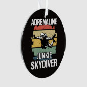 Adrenalin-Junkie-Fallschirmspringer Ornament (Vorderseite)