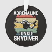 Adrenalin-Junkie-Fallschirmspringer Ornament (Vorderseite)