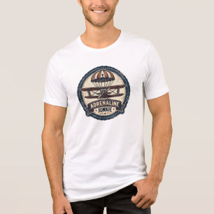 Adrenalin-Junkie Vintage-Skydiving Tri-Blend Shirt