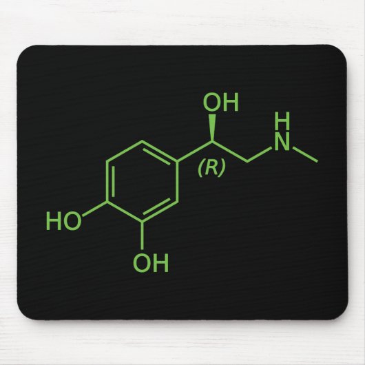 Adrenalin Molekül Chemisches Diagramm Mousepad (Vorne)