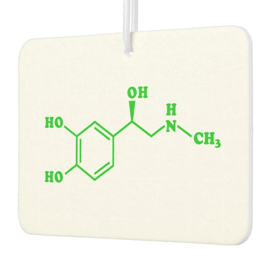 Adrenalin Molekulare chemische Formel Autolufterfrischer (Links)