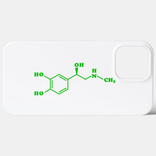 Adrenalin Molekulare chemische Formel Case-Mate iPhone Hülle (Rückseite (Horizontal))