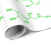 Adrenalin Molekulare chemische Formel Geschenkpapier (Rolleneckpunkt)