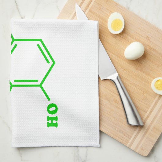 Adrenalin Molekulare chemische Formel Geschirrtuch (Viertel Falte)