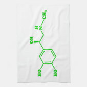 Adrenalin Molekulare chemische Formel Geschirrtuch (Vertikal)