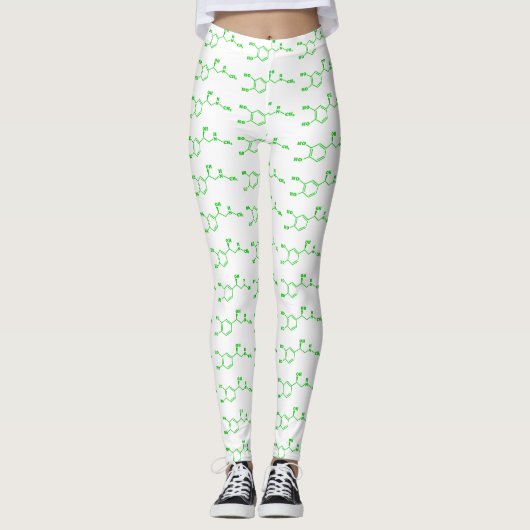 Adrenalin Molekulare chemische Formel Leggings (Vorderseite)