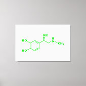 Adrenalin Molekulare chemische Formel Leinwanddruck (Vorderseite)