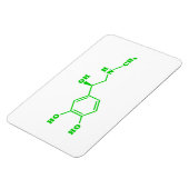 Adrenalin Molekulare chemische Formel Magnet (Linke Seite)
