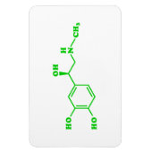 Adrenalin Molekulare chemische Formel Magnet (Vertikal)
