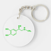 Adrenalin Molekulare chemische Formel Schlüsselanhänger (Rückseite)