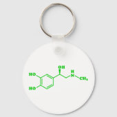 Adrenalin Molekulare chemische Formel Schlüsselanhänger (Vorderseite)