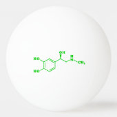 Adrenalin Molekulare chemische Formel Tischtennisball (Rückseite)