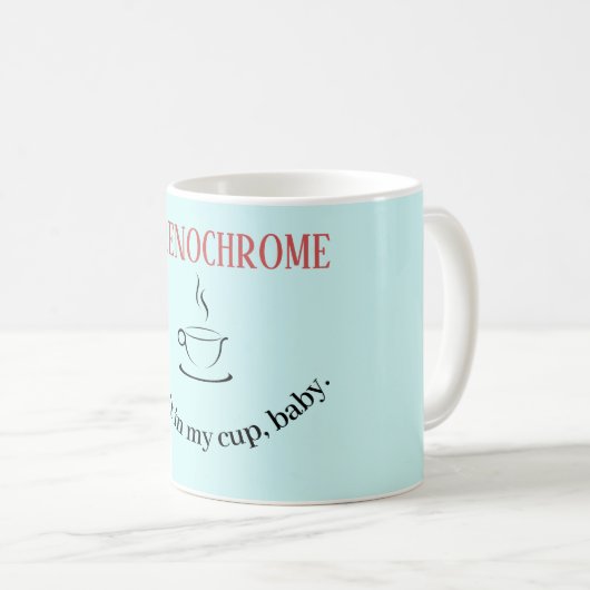 Adrenochrome Kaffee-Tasse Kaffeetasse (VorderseiteRechts)