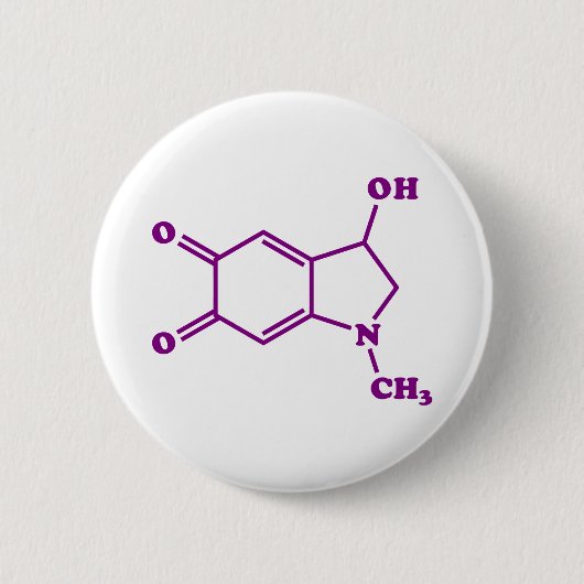 Adrenochrome Molekulare Chemische Formel Button (Vorderseite)