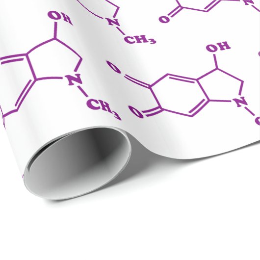 Adrenochrome Molekulare Chemische Formel Geschenkpapier (Rolleneckpunkt)