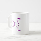 Adrenochrome Molekulare Chemische Formel Kaffeetasse (Vorderseite Links)