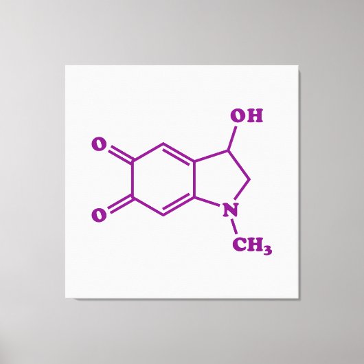 Adrenochrome Molekulare Chemische Formel Leinwanddruck (Vorderseite)