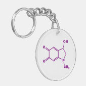 Adrenochrome Molekulare Chemische Formel Schlüsselanhänger (Vorderseite links)